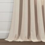 Cotton Blend Semi Sheer Curtain Pair (Set of 2) - Chic Decora