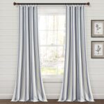 Cotton Blend Semi Sheer Curtain Pair (Set of 2) - Chic Decora