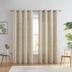 Allonah Polyester Semi Sheer Curtain Pair (Set of 2) - Chic Decora