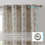 Cotton Blend Semi Sheer Curtain Pair (Set of 2) - Chic Decora