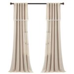 Cotton Blend Semi Sheer Curtain Pair (Set of 2) - Chic Decora