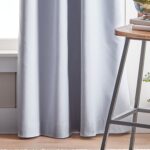 Cotton Blend Solid Blackout Rod Pocket Curtain Panels (Set of 2) - Chic Decora