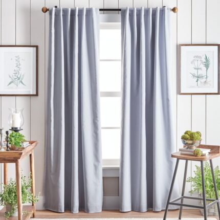 Garfield Polyester Sheer Curtain Pair (Set of 2) - Chic Decora