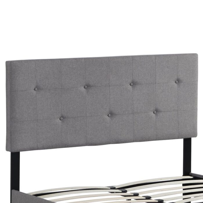 Courtdale Upholstered Metal Platform Bed - Chic Decora