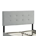 Courtdale Upholstered Metal Platform Bed - Chic Decora