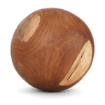 Cowden Handmade Decorative Teak Ball 10″ - Chic Decora