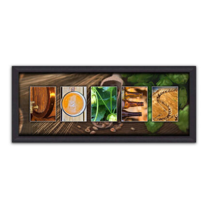 Craft Beer or Brewing Name Art Personalized Gift – Framed Canvas - Chic Decora