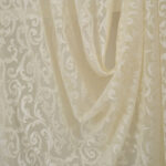 Cream Lace Classic Sheers Curtain Panels,Sheer Window Curtain,Shabby Chic (Set of 2) - Chic Decora