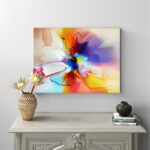 Creative Flower in Multiple Colors – Wrapped Canvas Painting - Chic Decora