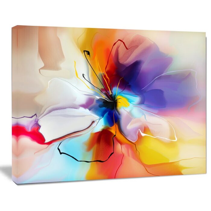 Creative Flower in Multiple Colors – Wrapped Canvas Painting - Chic Decora