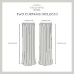 Cresendo Polyester Room Darkening Curtain Pair (Set of 2) - Chic Decora