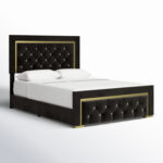 Crossett Upholstered Standard Bed - Chic Decora