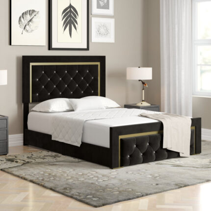 Crossett Upholstered Standard Bed - Chic Decora