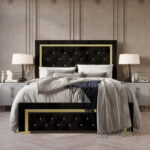 Crossett Upholstered Standard Bed - Chic Decora