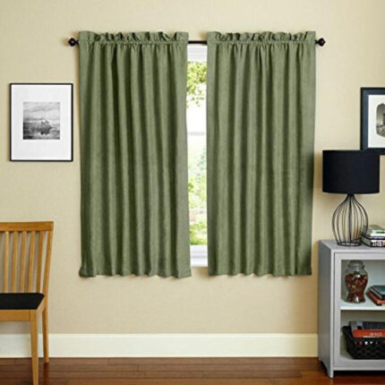 Polyester Semi Sheer Curtains / Drapes Pair (Set of 2) - Chic Decora