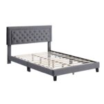 Cullin Tufted Upholstered Low Profile Platform Bed - Chic Decora