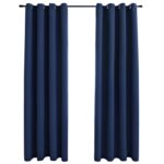 Curtains Roller Blackout Curtains Window Blinds with Rings Fabric (Set of 2) - Chic Decora