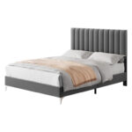 Cyndi Upholstered Platform Bed - Chic Decora