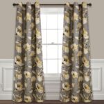 DELSEY FLORAL Polyester Curtain Pair (Set of 2) - Chic Decora