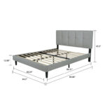 Dajai Upholstered Platform Bed - Chic Decora