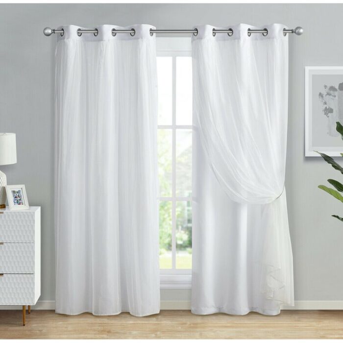 Dammion Polyester Blackout Curtain Pair (Set of 2) - Chic Decora