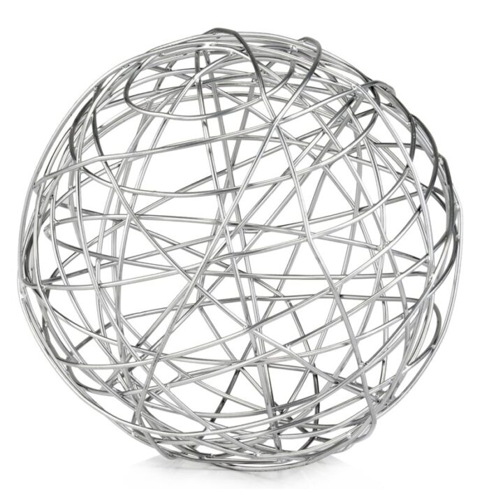 Daniyal Silver Extra Large Wire Sphere - Chic Decora