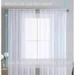 Daxin Solid Sheer Voile Rod Pocket Curtain Panels Set (Set of 2) - Chic Decora