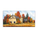 Debbi Wetzel ” Yellow Barn Fall ” by Debbi Wetzel - Chic Decora