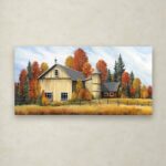 Debbi Wetzel ” Yellow Barn Fall ” by Debbi Wetzel - Chic Decora