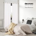 Deconovo 100 Percent Blackout with Liner Grommet Curtain Panel Pair (Set of 2) - Chic Decora