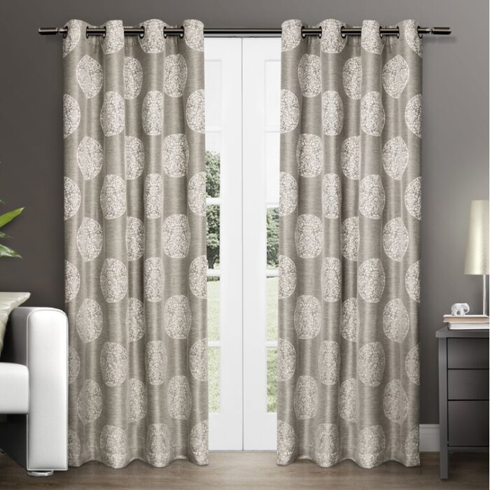 Defelice Polyester Light Filtering Curtain Pair (Set of 2) - Chic Decora