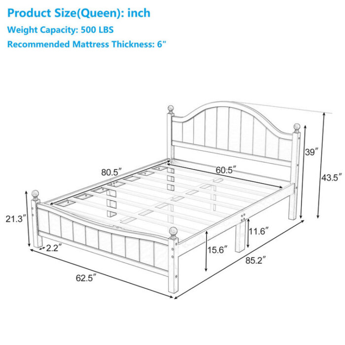 Dejahn Platform Bed - Chic Decora