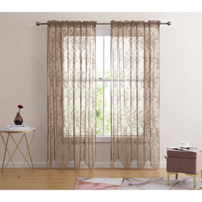 Delannie Polyester Room Darkening Curtain Pair (Set of 2) - Chic Decora