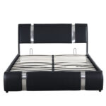 Demeatrice Platform Bed with a Hydraulic Storage System, Upholstered Bed, Bed Frame - Chic Decora