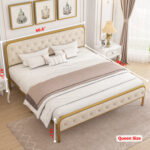 Demi-Louise Velvet Upholstered Luxury Platform Bed - Chic Decora