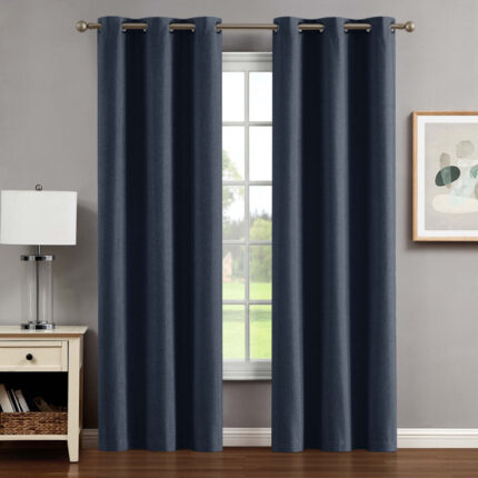 Polyester Sheer Rod Pocket Curtain Pair (Set of 2) - Chic Decora