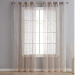 Denis Polyester Semi Sheer Curtain Pair (Set of 2) - Chic Decora