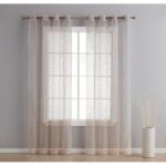 Denis Polyester Semi Sheer Curtain Pair (Set of 2) - Chic Decora