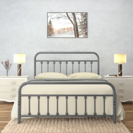 Deora Metal Open-Frame Bed - Chic Decora