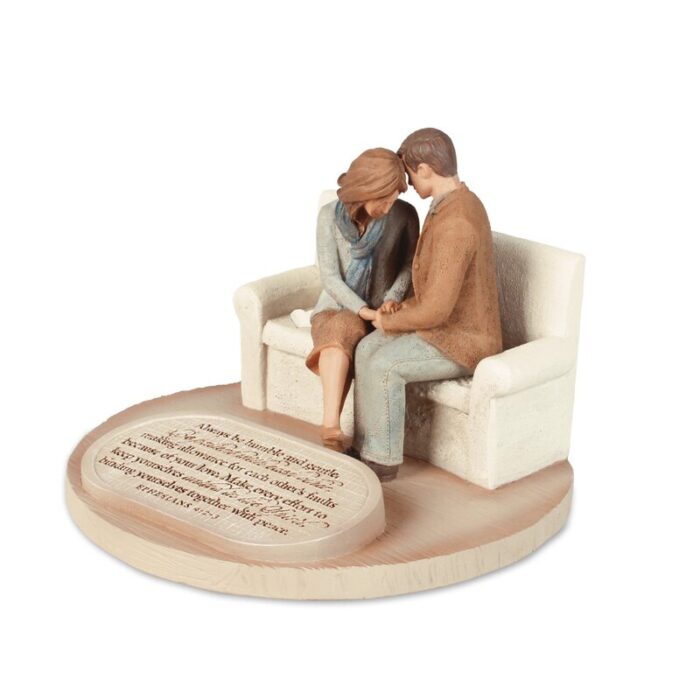 Desktop Scultpure Praying Couple - Chic Decora