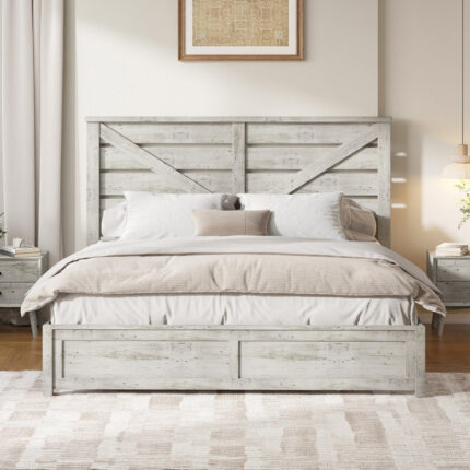 Xochitl Upholstered Metal Panel Bed - Chic Decora