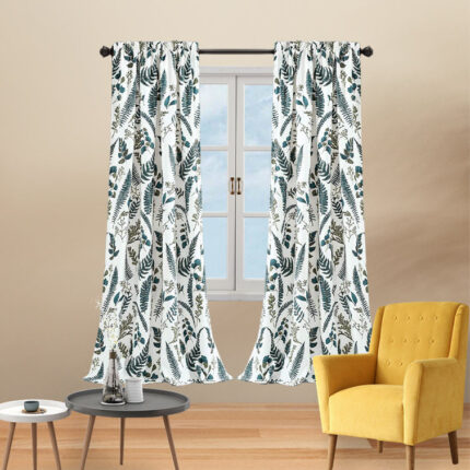 Devonia Polyester Room Darkening Curtain Pair (Set of 2) - Chic Decora