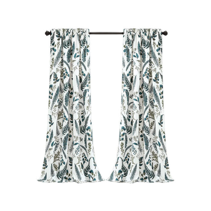 Devonia Polyester Room Darkening Curtain Pair (Set of 2) - Chic Decora