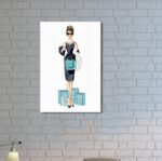 Diamond Breakfast Shopping – Graphic Art on Canvas - Chic Decora