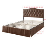 Dirksje Vegan Leather Bed - Chic Decora