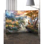 Disney Bambi’s First Year Thomas Kinkade Curved Acrylic Print - Chic Decora