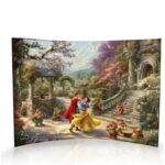 Disney Snow White and the Seven Dwarves Dancing with the Prince Curved Acrylic Print - Chic Decora