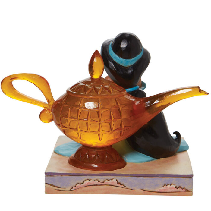 Disney Traditions Jasmine & Genie Lamp Figurine 5.3in H - Chic Decora