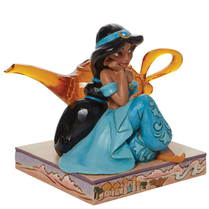 Disney Traditions Jasmine & Genie Lamp Figurine 5.3in H - Chic Decora