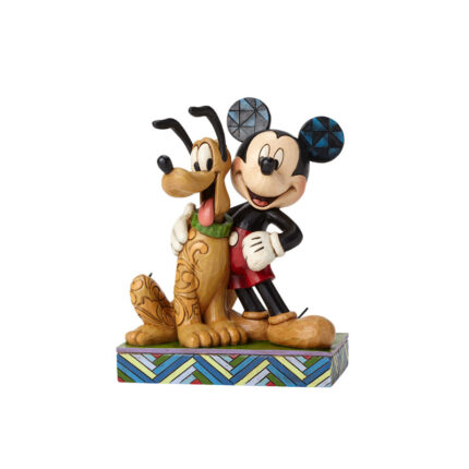 Disney Traditions Mickey&Pluto Figurine 6in H - Chic Decora